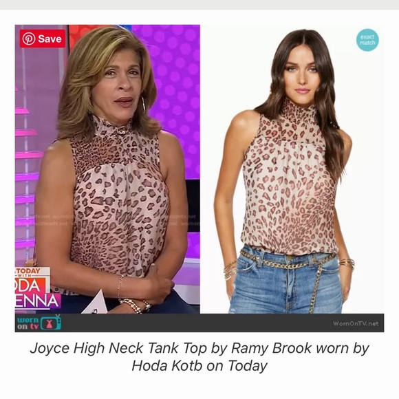 Ramy Brook New York Leopard Print Sleeveless Top Size Large - Picture 13 of 13